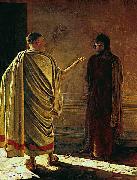 Nikolaj Nikolajewitsch Ge What is truth, Christ and Pilate oil painting on canvas